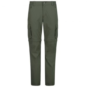 PANTALONI ACCORCIABILI TREKKING UOMO CMP MAN CARGO ZIP OFF PANT STRETCH 31T5627 E319 OIL GREEN