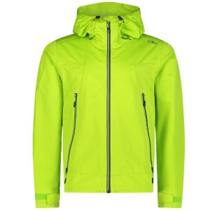 GIACCA TREKKING UOMO CMP MAN  JACKET FIX HOOD 2.5 LAYER 32Z5077 E413 LIMEGREEN