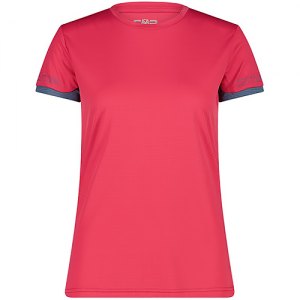 MAGLIETTA TREKKING DONNA CMP WOMAN T-SHIRT LIGHT POLYESTER 33N6316 B807 MAGENTA