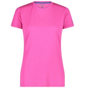 MAGLIETTA TREKKING DONNA CMP WOMAN T-SHIRT MELANGE 34N5916 C505 FUXIA