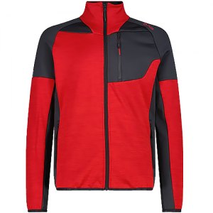 PILE TREKKING UOMO CMP MAN JACKET MELANGE GRID TECH STRETCH 35G3047 C576