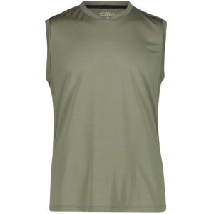 CANOTTA TREKKING CMP MAN SLEVELESS JACQUARD T-SHIRT 35N5627 E663 SAGE