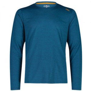 MAGLIA TREKKING UOMO CMP MAN T-SHIRT JACQUARD MANICA LUNGA 35N5647 N903 PETROLEUM