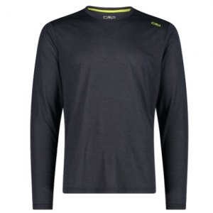 MAGLIA TREKKING UOMO CMP MAN T-SHIRT JACQUARD MANICA LUNGA 35N5647 U423 ANTRACITE
