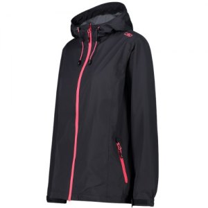 GIACCA TREKKING DONNA CMP WOMAN RAIN FIX HOOD JACKET 39X6636 01UE ANTRACITE