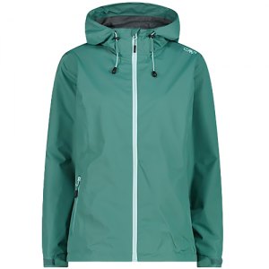 GIACCA IMPERMEABILE DONNA CMP WOMAN RAIN FIX HOOD JACKET 39X6636 E811 AGAVE