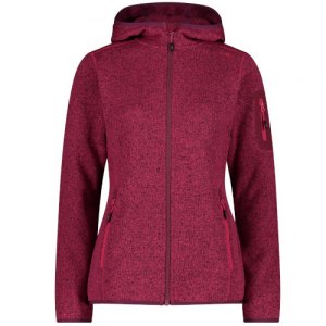 PILE CAPPUCCIO DONNA CMP WOMAN JACKET FIX HOOD KNITTED 3H19826 06CM FUCSIA