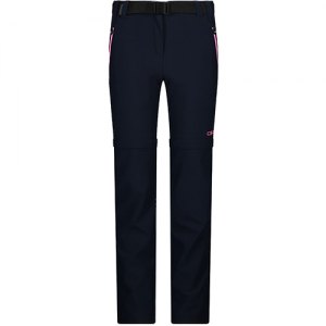 PANTALONI TREKKING BAMBINA CMP GIRL ZIP OFF PANT STRETCH 3T51445 00NT BLU