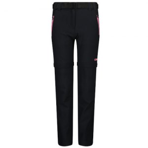 PANTALONI STACCABILI TREKKING BAMBINA CMP GIRL ZIP OFF PANT STRETCH 3T51445 02UN ANTRACITE