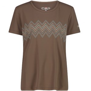 MAGLIETTA TREKKING DONNA CMP WOMAN T-SHIRT 38T6656 Q957 TOFFEE