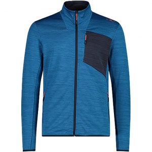PILE UOMO CMP MAN JACKET MELANGE GRID TECH STRETCH 35G6777 L994 PACIFIC