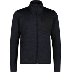 PILE UOMO CMP MAN JACKET MELANGE GRID TECH STRETCH 35G6777 U817 ANTRACITE