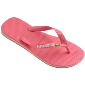 CIABATTE INFRADITO HAVAIANAS BRASIL LOGO 4110850 7600 PINK PORCELAIN