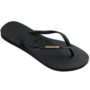 CIABATTE INFRADITO HAVAIANAS SLIM LOGO METALLIC 4119875 1924 BLACK