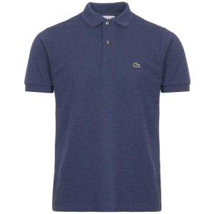 POLO LACOSTE CLASSIC FIT MELANGE L1264 9N0 BLEU CHINE