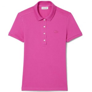 LACOSTE POLO DONNA STRETCH SLIM FIT PF5462 I1L ROSE
