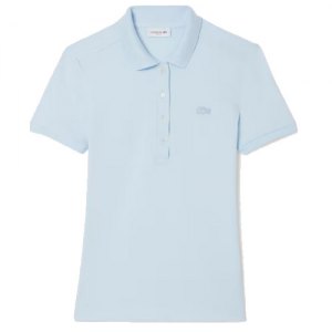 LACOSTE POLO DONNA STRETCH SLIM FIT PF5462 T01 BLEU CLAIR
