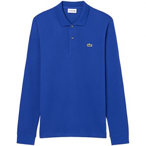 POLO MANICA LUNGA LACOSTE CLASSIC FIT MELANGE L1313 JPR BLEU CHINE