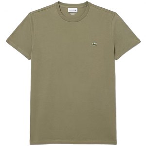 MAGLIETTA T-SHIRT LACOSTE TH6709 BMY VERT KAKI