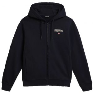 FELPA CAPPUCCIO E ZIP NAPAPIJRI B-AYAS FZ HOODIE NA4GJB176 BLU MARINE