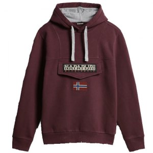 FELPA CAPPUCCIO NAPAPIJRI BURGEE WINTER 2 NA4GJDRE7 BURGUNDY