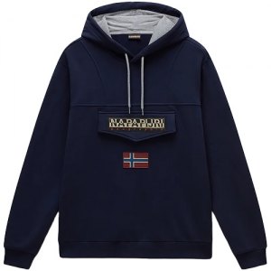 FELPA CAPPUCCIO NAPAPIJRI BURGEE WINTER 4 NP0A892T176 BLU MARINE