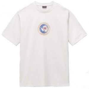 MAGLIETTA T-SHIRT 	NAPAPIJRI S-PHOS NP0A4G5AN1A WHITE WHISPER