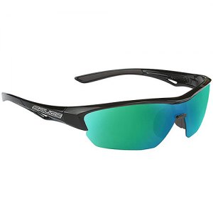 OCCHIALI CICLISMO SALICE 011RW NERO RW VERDE