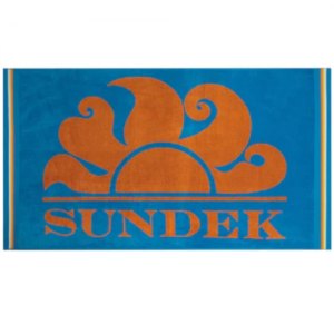 TELO MARE SPUGNA SUNDEK NEW CLASSIC LOGO TOWEL AM312ATC1050 77601 REEF BLUE