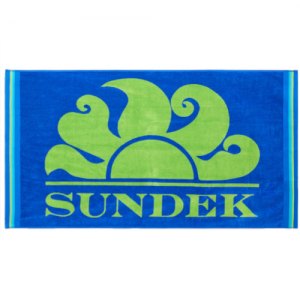 TELO MARE SPUGNA SUNDEK NEW CLASSIC LOGO TOWEL AM312ATC1050 A2201 OVER SKY