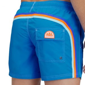 BOXER MARE SUNDEK M504BDTA100 A6601 BOARDSHORT RAINBOW ELASTIC WAIST 14