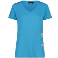 Maglia  Trekking Manica Corta Donna CMP WOMAN T-SHIRT STRETCH 31T8466 L708