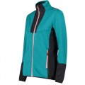 PILE TREKKING DONNA CMP WOMAN JACKET MELANGE GRID TECH STRETCH 32G4276 E726 LAGOON