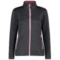 Pile Donna CMP WOMAN JACKET MELANGE GRID TECH STRETCH 32G4276 U423 ANTRACITE