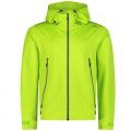 Giacca CMP MAN  JACKET FIX HOOD 2.5 LAYER 32Z5077 E413 LIMEGREEN montagna trekking