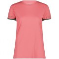 Maglia  Trekking Manica Corta Donna CMP WOMAN T-SHIRT LIGHT POLYESTER 33N6316 B614 CORAL