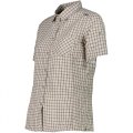 CAMICIA TREKKING DONNA MANICA CORTA CMP WOMAN SHIRT 34S5706 30ZT VANIGLIA
