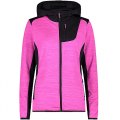 Pile Donna CMP WOMAN JACKET FIX HOOD GRID TECH STRETCH 35G6746 B846 FESTIVAL