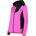 PILE TREKKING DONNA CAPPUCCIO CMP WOMAN JACKET FIX HOOD GRID TECH STRETCH 35G6746 B846 FESTIVAL