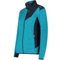 PILE TREKKING DONNA CMP WOMAN JACKET GRID TECH STRETCH 35G6756 L929 TIFFANY