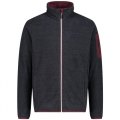 Pile CMP MAN JACKET KNITTED JACQUARD 38H2237 10UP ANTRACITE