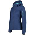 GIACCA TREKKING DONNA CMP WOMAN JACKET ZIP HOOD LIGHT SOFTSHELL 39A5016 M926