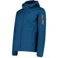 GIACCA TREKKING CMP MAN JACKET ZIP HOOD LIGHT SOFTSHELL 39A5027 N903