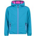 Giacca Softshell Trekking Bambina CMP KID G FIX HOOD JACKET LIGHT SOFTSHELL 39A5115 12LL HAWAIAN