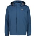 Giacca CMP MAN RAIN SNAPS HOOD JACKET 39X7367 M951 BLUESTEEL montagna trekking