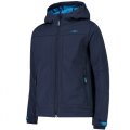 Giacca Softshell Trekking Bambino CMP KID FIX HOOD JACKET 3A00094 28NM BLU