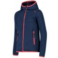 PILE BAMBINA CMP GIRL JACKET FIX HOOD KNITTED 3H19825 M928