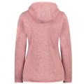 PILE CAPPUCCIO DONNA CMP WOMAN JACKET FIX HOOD KNITTED 3H19826 05CM PEACH