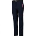 PANTALONI TREKKING BAMBINA  CMP GIRL ZIP OFF PANT STRETCH 3T51445 00NT BLU