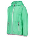 K WAY BAMBINA CMP KID JACKET RAIN FIX HOOD 3X53255 E306 GREEN